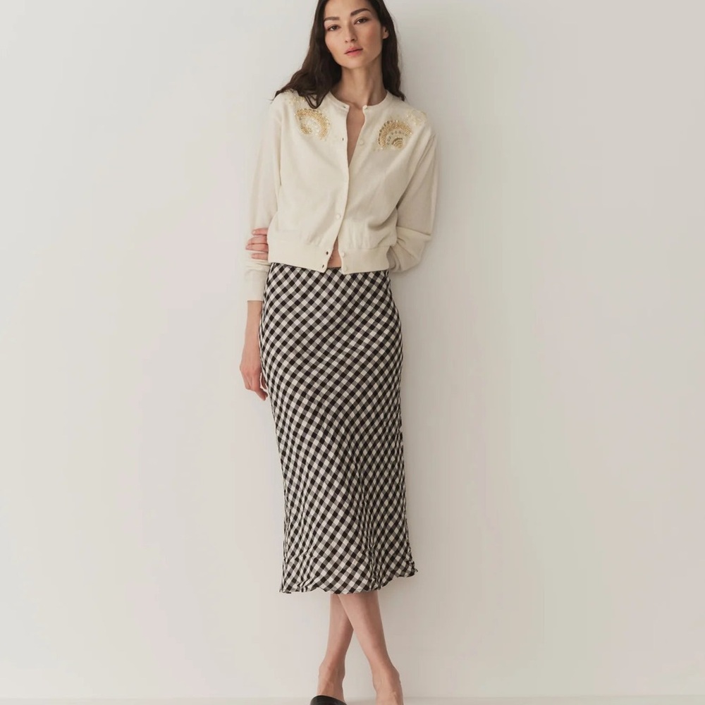 NWT Doen Elowen Skirt in Marilyn Gingham, size M
